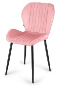 Krzesło tapicerowane MONTI VELVET PINK
