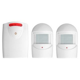 ZESTAW CZUJNIKÓW RUCHU Z SYGNALIZACJĄ BEZPRZEWO. IP44, 120M