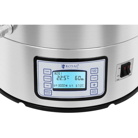Kocioł warzelny zacierny do produkcji piwa stal nierdzewna 2500W LCD 60L Kocioł warzelny zacierny do produkcji piwa stal nierdzewna 2500W LCD 60L