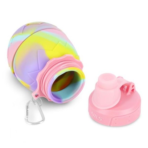 NC4102 BIDON SILIKONOWY SKŁADANY 700ML RÓŻOWY NILS NC4102 BIDON SILIKONOWY SKŁADANY 700ML RÓŻOWY NILS