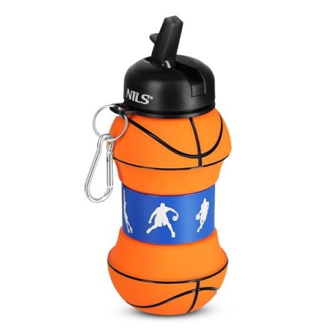 NC4104 KUBEK SILIKONOWY SKŁADANY 550ML BASKETBALL NILS NC4104 KUBEK SILIKONOWY SKŁADANY 550ML BASKETBALL NILS