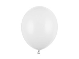 Balony lateksowe Strong, Białe, Pastel Pure White, 30cm, 50 szt.