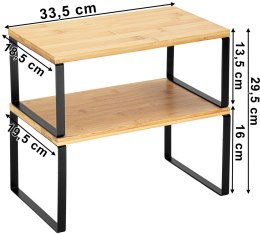 Zestaw 2 półek kuchennych GINGER