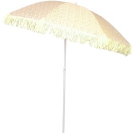 PARASOL PLAŻOWO OGRODOWY Z FRĘDZLAMI 174CM ŻÓŁTY