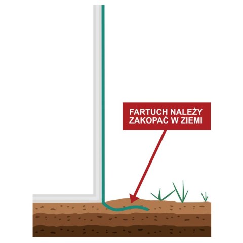 SZKLARNIA TUNEL OGRODOWY ZIELONY MINI 124X94X94CM