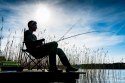 Krzesełko wędkarskie składane HUGO NIEBIESKIE