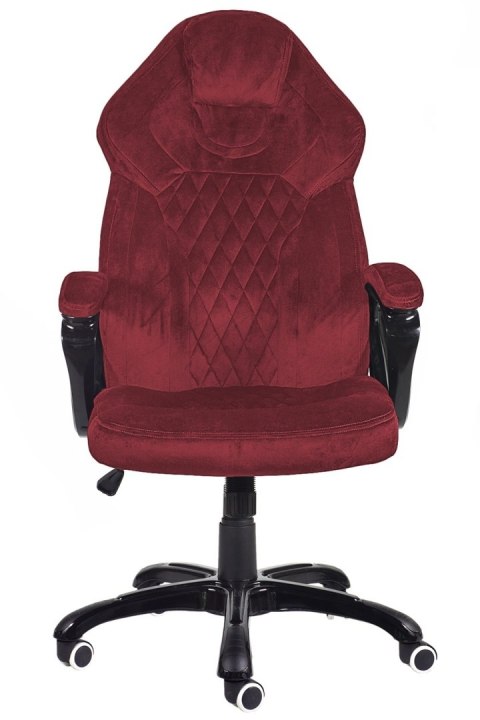 Fotel obrotowy do biurka SPIDER BURGUNDY ALCANTARA