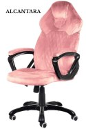 Fotel obrotowy do biurka SPIDER PINK ALCANTARA