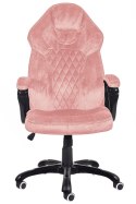 Fotel obrotowy do biurka SPIDER PINK ALCANTARA