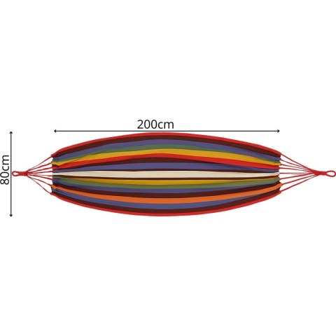 HAMAK OGRODOWY 1 OSOBOWY 200x80CM Z POKROWCEM 1064000