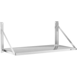 Półka ścienna gastronomiczna składana ze stali nierdzewnej do 40 kg 100 x 45 cm