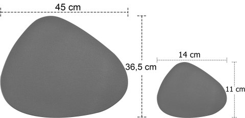 Komplet podkładek na stół TRIVAL GREY Komplet podkładek na stół TRIVAL GREY