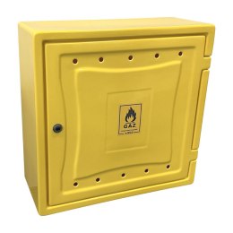 OSŁONA LICZNIKA GAZU Z TWORZYWA 250*600*600MM BEZ PLEC.ŻÓŁTA