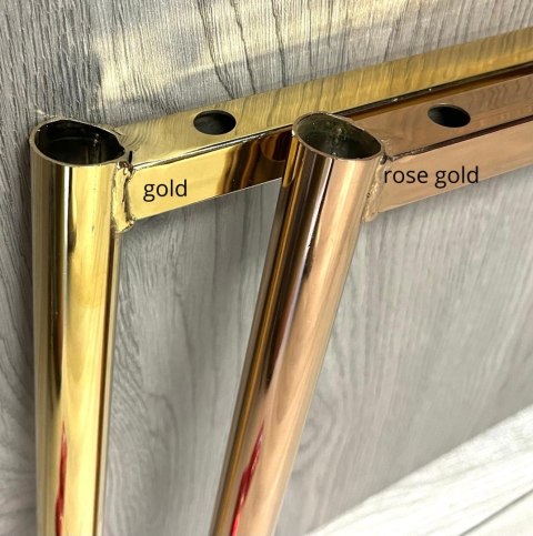 Krzesło tapicerowane BORGO VELVET BEIGE ROSE GOLD