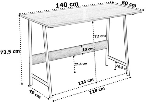Biurko GRENEN Modern Oak Biurko GRENEN Modern Oak