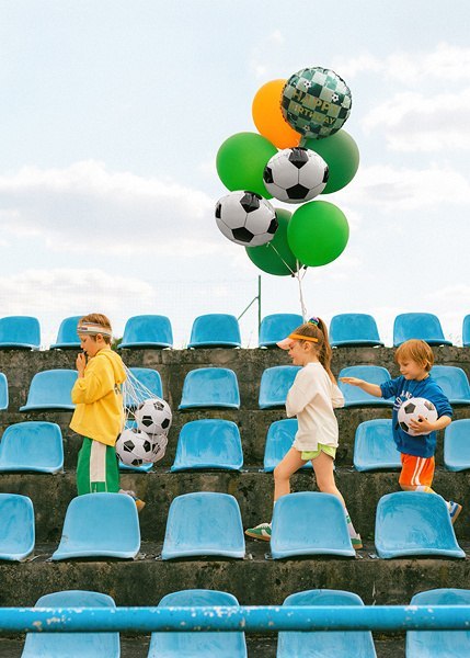 Balon foliowy, Piłka nożna, Mix kolorów, 35 cm Balon foliowy, Piłka nożna, Mix kolorów, 35 cm