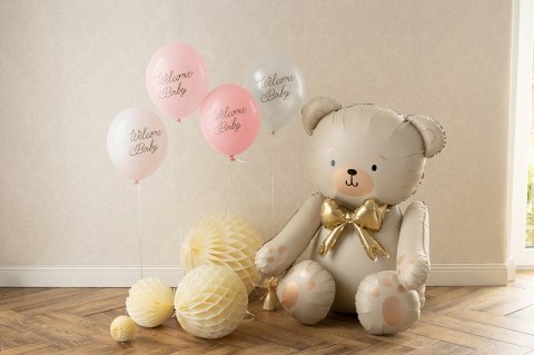 Balony, Welcome Baby, mix różowy, 30cm, 6 szt. Balony, Welcome Baby, mix różowy, 30cm, 6 szt.