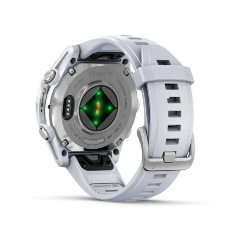 Zegarek sportowy Garmin Fenix 8 AMOLED 43mm Srebrny Zegarek sportowy Garmin Fenix 8 AMOLED 43mm Srebrny
