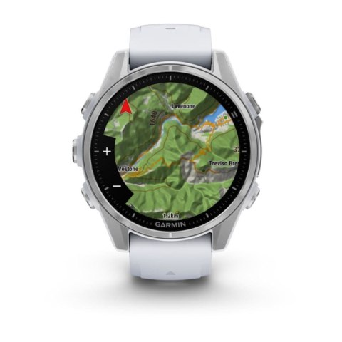 Zegarek sportowy Garmin Fenix 8 AMOLED 43mm Srebrny Zegarek sportowy Garmin Fenix 8 AMOLED 43mm Srebrny