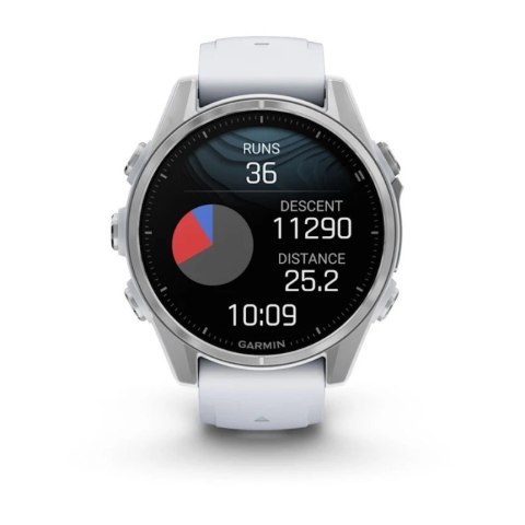 Zegarek sportowy Garmin Fenix 8 AMOLED 43mm Srebrny Zegarek sportowy Garmin Fenix 8 AMOLED 43mm Srebrny