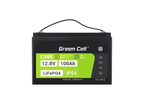GREEN CELL AKUMULATOR LIFEPO4 CUBE 100AH 12V/12.8V 1280WH LFPGC12V100AH GREEN CELL AKUMULATOR LIFEPO4 CUBE 100AH 12V/12.8V 1280WH LFPGC12V100AH
