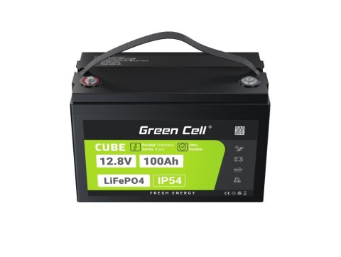 GREEN CELL AKUMULATOR LIFEPO4 CUBE 100AH 12V/12.8V 1280WH LFPGC12V100AH GREEN CELL AKUMULATOR LIFEPO4 CUBE 100AH 12V/12.8V 1280WH LFPGC12V100AH