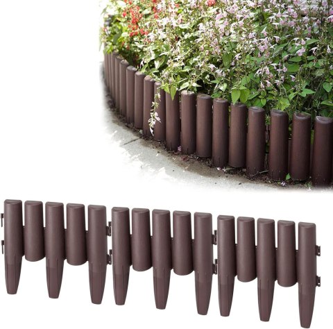 Palisada ogrodowa RIBERA brązowa 2,8m Palisada ogrodowa RIBERA brązowa 2,8m
