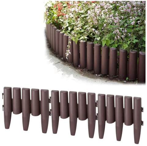 Palisada ogrodowa RIBERA brązowa 2,8m Palisada ogrodowa RIBERA brązowa 2,8m