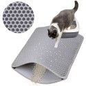 Mata pod kuwetę dla kota CATSY wycieraczka 40x50 cm szara n