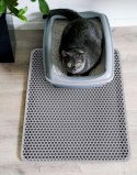 Mata pod kuwetę dla kota CATSY wycieraczka 40x50 cm szara n
