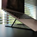 SAVIO PODSTAWKA BIUROWA POD LAPTOP, TABLET, CZARNA, ALUMINIOWA PB-05