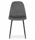 Krzesło tapicerowane GIULIA VELVET DARK GREY