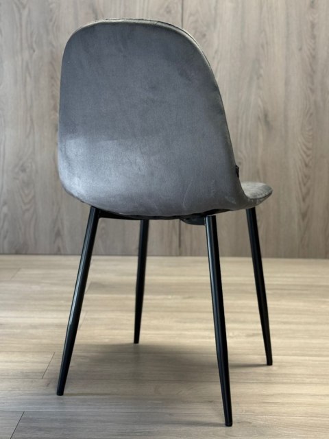Krzesło tapicerowane GIULIA VELVET DARK GREY