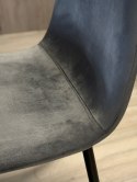 Krzesło tapicerowane GIULIA VELVET DARK GREY