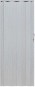 Drzwi harmonijkowe 001P-49-90 biały dąb mat 90 cm