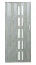 Drzwi harmonijkowe 005S-61-80 beton mat 80 cm