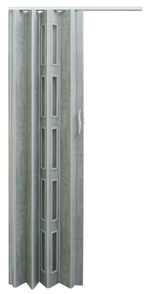 Drzwi harmonijkowe 005S-61-80 beton mat 80 cm Drzwi harmonijkowe 005S-61-80 beton mat 80 cm