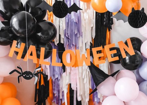 Baner girlanda Halloween, pomarańczowa 250cm Baner girlanda Halloween, pomarańczowa 250cm