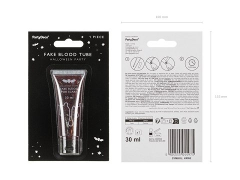 Sztuczna krew w tubie Czerwona 30 ml Sztuczna krew w tubie Czerwona 30 ml