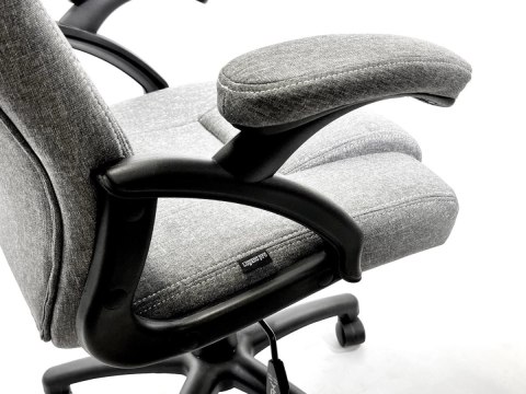 Fotel obrotowy do biurka CARRERA M STONE GREY + PINK FABRIC