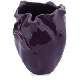 Ceramiczny Wazon 'Fioletowy Kwiat' z Antypoślizgowymi Podkładkami