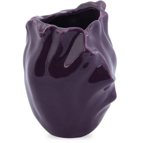 Ceramiczny Wazon 'Fioletowy Kwiat' z Antypoślizgowymi Podkładkami