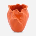 Ceramiczny Wazon Pomarańczowy Płatek z Antypoślizgowymi Podkładkami