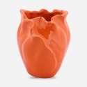 Ceramiczny Wazon Pomarańczowy Płatek z Antypoślizgowymi Podkładkami