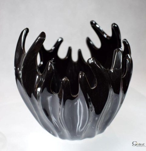 Ceramiczny wazon dekoracyjny w kolorze różowym 15x15 cm