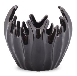 Czarna Miska Dekoracyjna w Kształcie Koralowca
