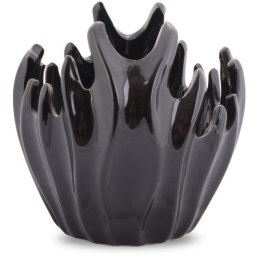 Czarna Miska Dekoracyjna w Kształcie Koralowca