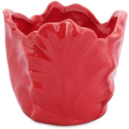 Czerwona Miseczka Dekoracyjna w Kształcie Kwiatu