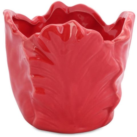 Czerwona Miseczka Dekoracyjna w Kształcie Kwiatu