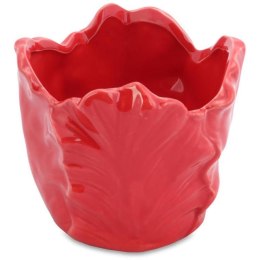 Czerwona Miseczka Dekoracyjna w Kształcie Kwiatu